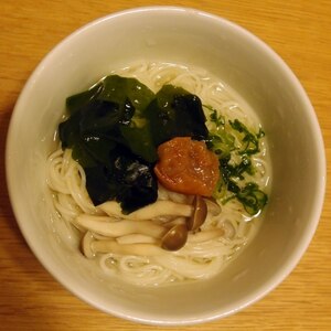 おなかにやさしい○o。梅にゅうめん